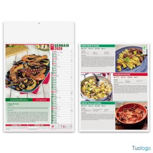 Calendario da muro Gastronomia