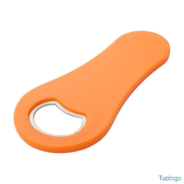 Apribottiglie blu in plastica con magnete