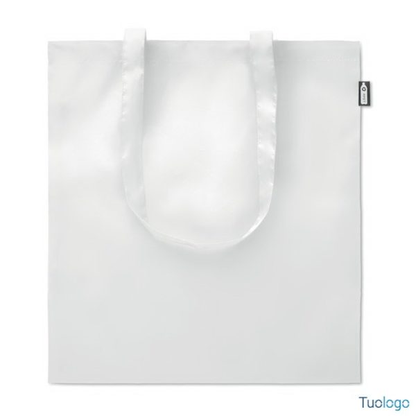 Shopper rossa con manici lunghi con logo