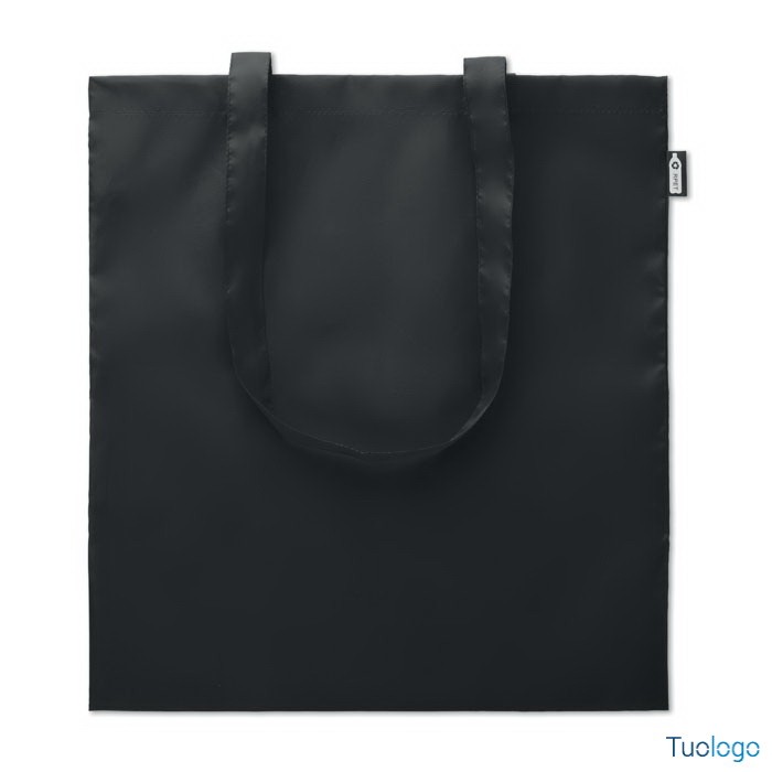 Shopper viola con manici lunghi