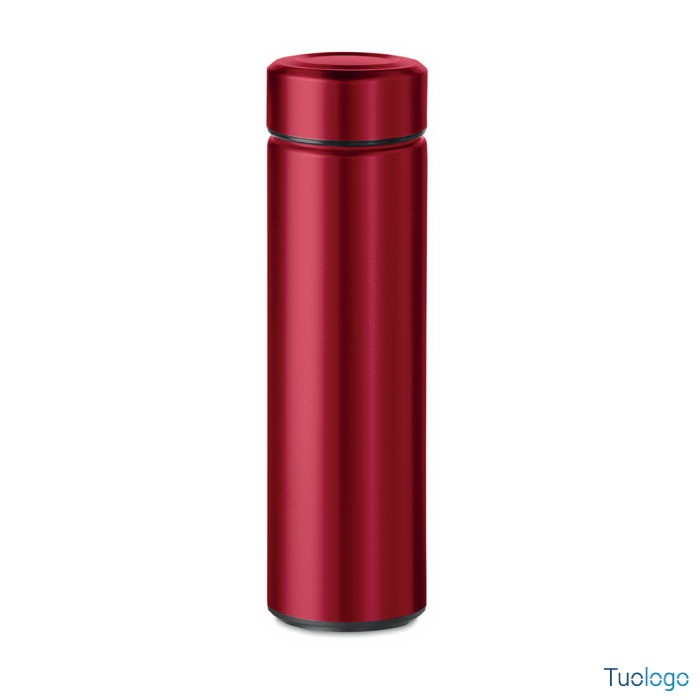 Bottiglia termica bianca con doppio strato in acciaio inox e infusore per il the