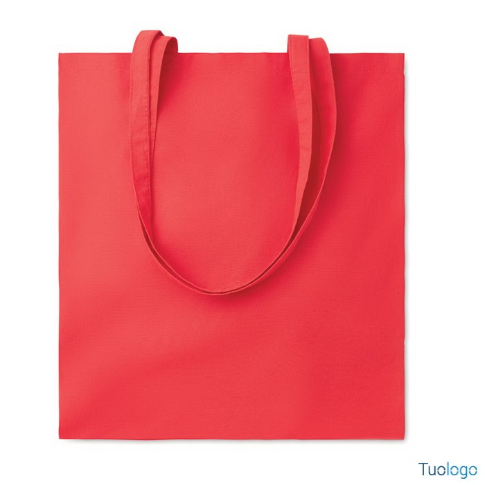 Shopper arancione con manici