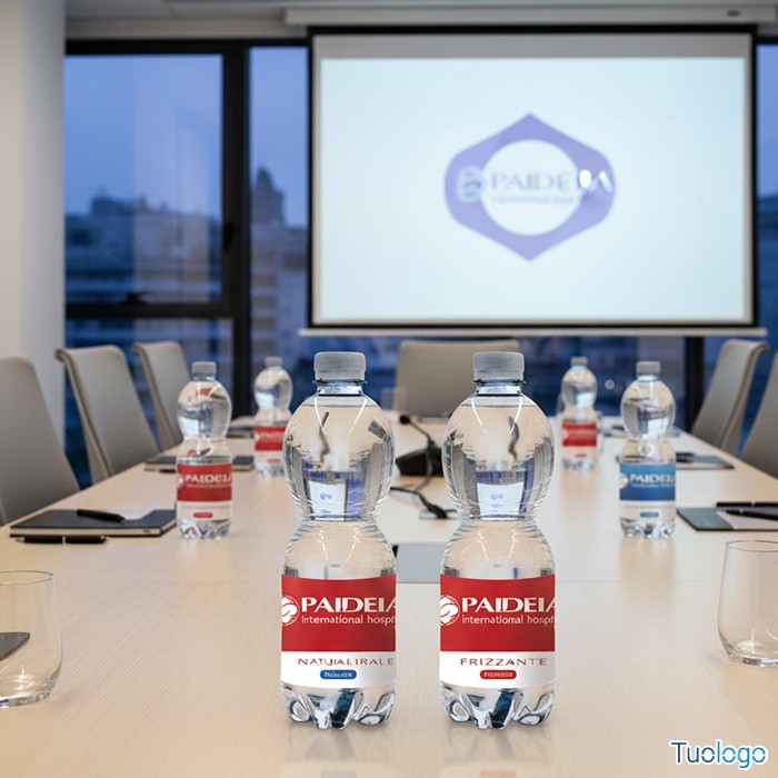 Due bottiglie da 330 ml di acqua con l