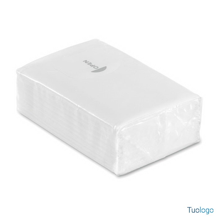 Fazzoletti con contenitore blu