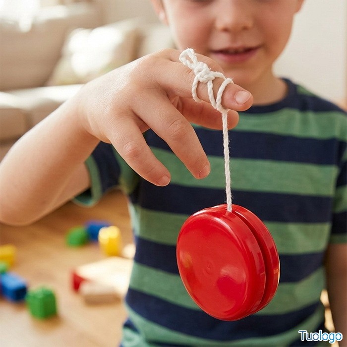 Yoyo in plastica gialla