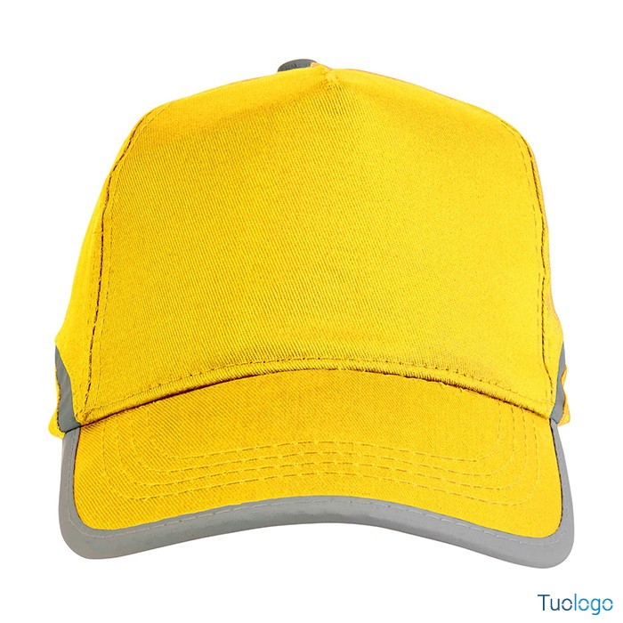 Cappellino in cotone arancione con chiusura in velcro