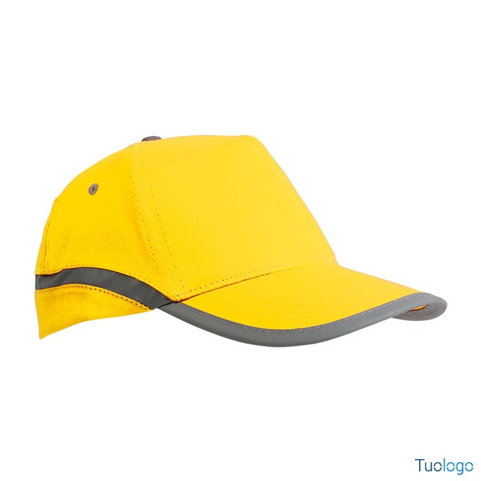 Cappellino in cotone viola con chiusura in velcro