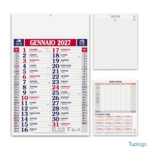 Calendario Olandese Quadrettato