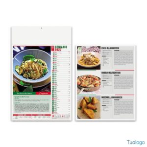 Calendario da muro Gastronomia