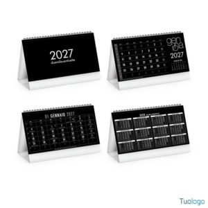 Calendario da tavolo Black