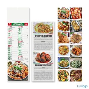 Calendario da muro silhouette Gastronomia