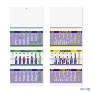 Calendario Trittico Fluo
