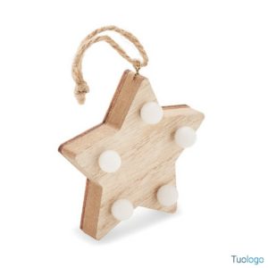 Decorazione stella in legno