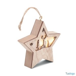 Decorazione stella con luce